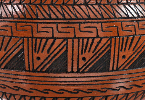 Eagle Navajo Hand Crafted Pottery By Artist Watchman AX129341